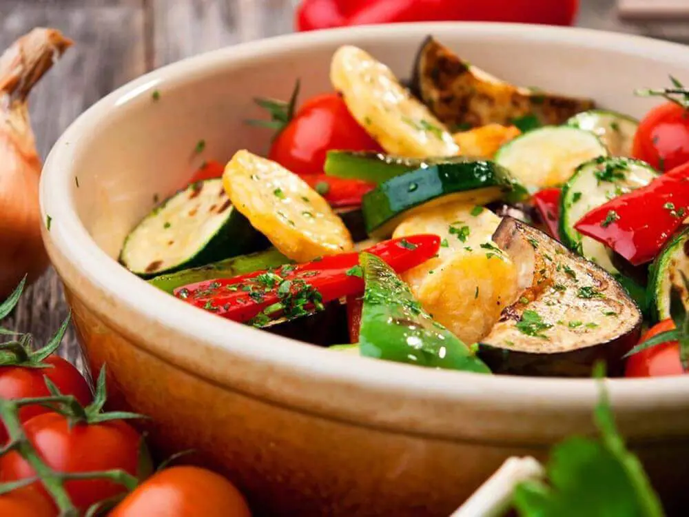 Vegetais crus ou cozidos